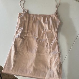 A Romantic Comedy Satin Midi Dress